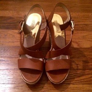 Michael Kors Brown wedges