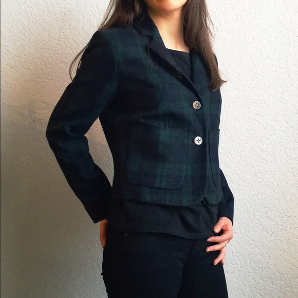 ❌SOLD❌Anthropologie | Plaid Wool Blazer - Picture 2 of 4