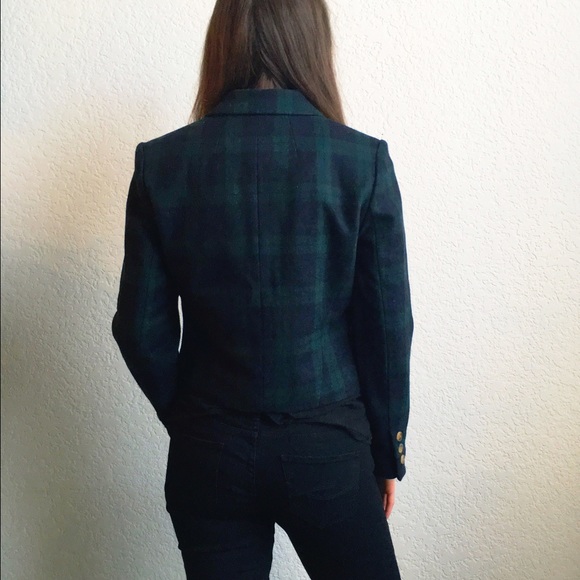❌SOLD❌Anthropologie | Plaid Wool Blazer - Picture 3 of 4