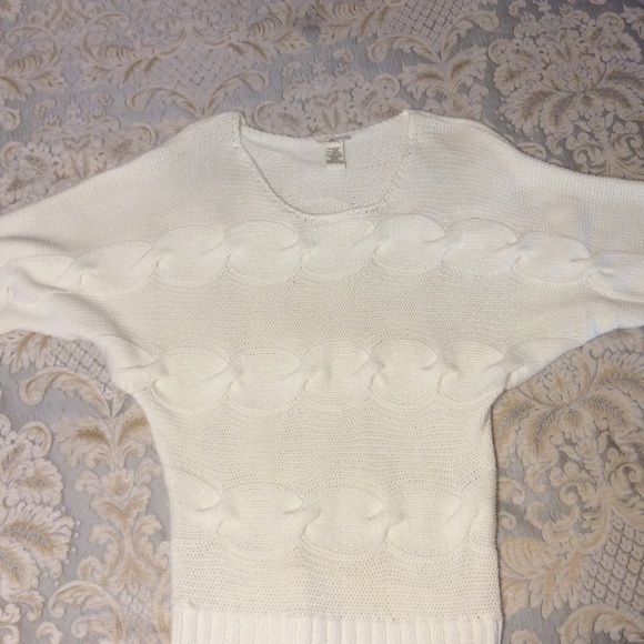 Tunic length knit top.
