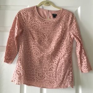 jcrew lace top.