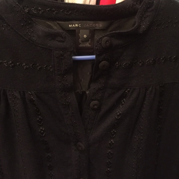 Size 0 Marc Jacobs wool navy shift dress - Picture 3 of 4