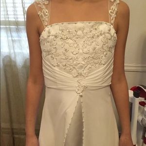 Girls David's bridal flower girl dress