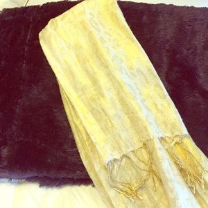 Gold shimmer shawl