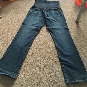 Liz Lange maternity jeans high belly size 12