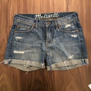 Madewell cutoff denim shorts Sz 26