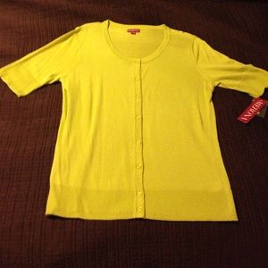 Merona cardigan. Lime green