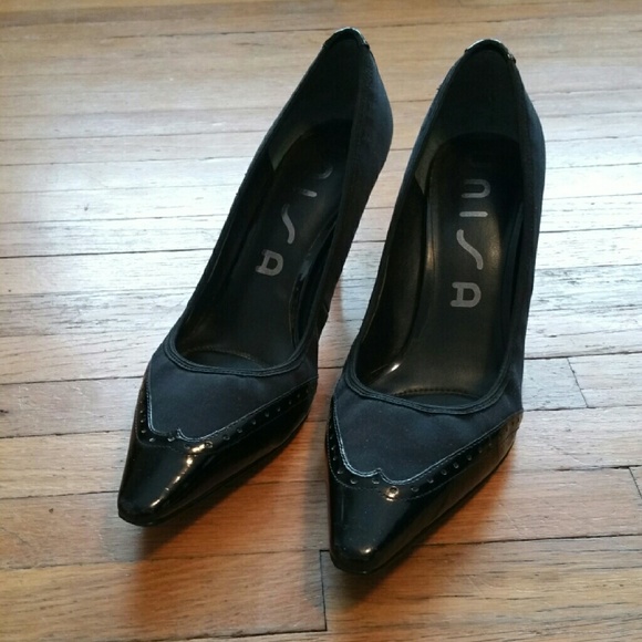 Black Kitten Heel Pumps