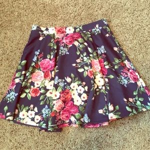 FINAL PRICE Forever 21 floral skater skirt