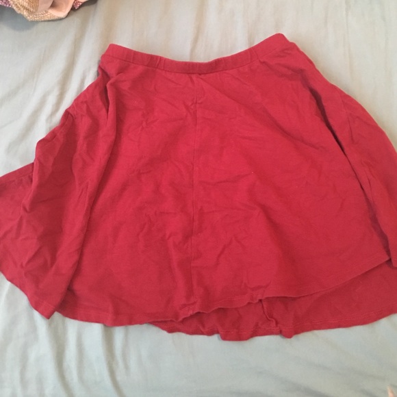 Red skirt