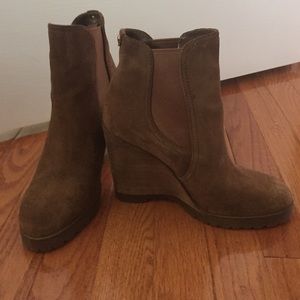 Michael Kors Suede Wedge Booties