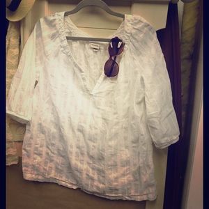 Linen top or swimsuit cover up