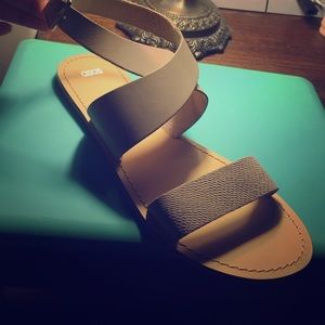 Nude Leather Sandals
