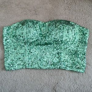 Sequin Crop Top