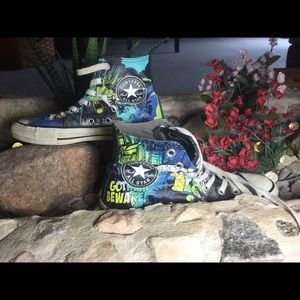 Limited Ed. Batman comic converse sneakers