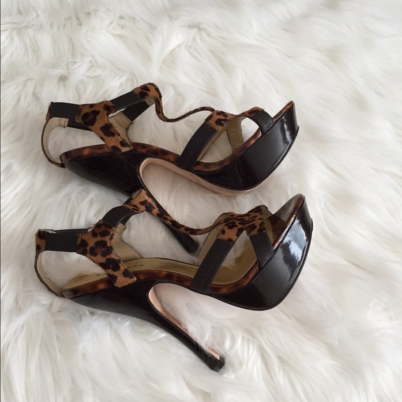 Bebe Leopard Platforms - Picture 2 of 4
