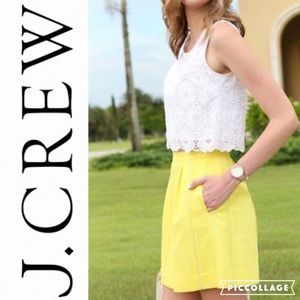 Linen City Mini - bright yellow paper bag skirt