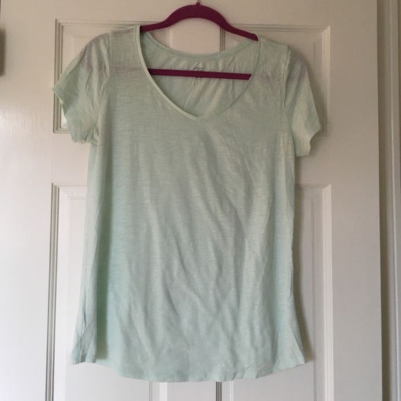Loft mint soft washed tee shirt