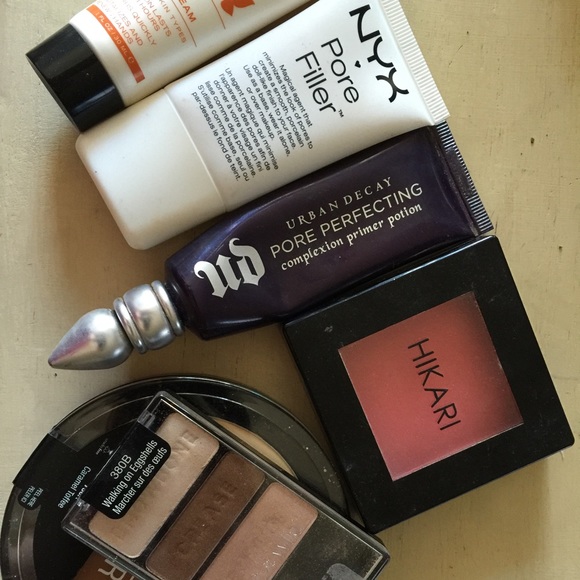 urban decay & NYX pore filler & wet n wild contour