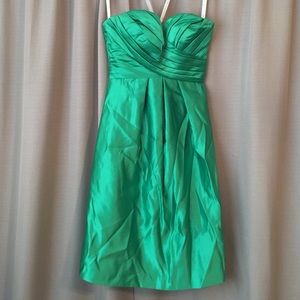 Bill Levkoff Emerald Green Strapless Dress