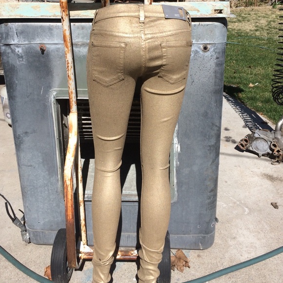 Gold jeans