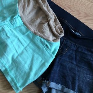 Maternity: Jean short bundle for summer pregnancy
