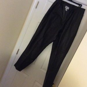 Plus Size Dark Chocolate Leather pants sz20w