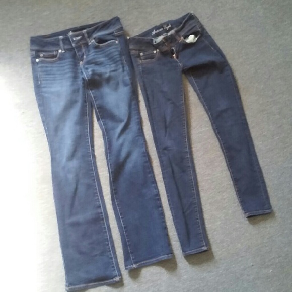Two Pairs American Eagle Jeans.