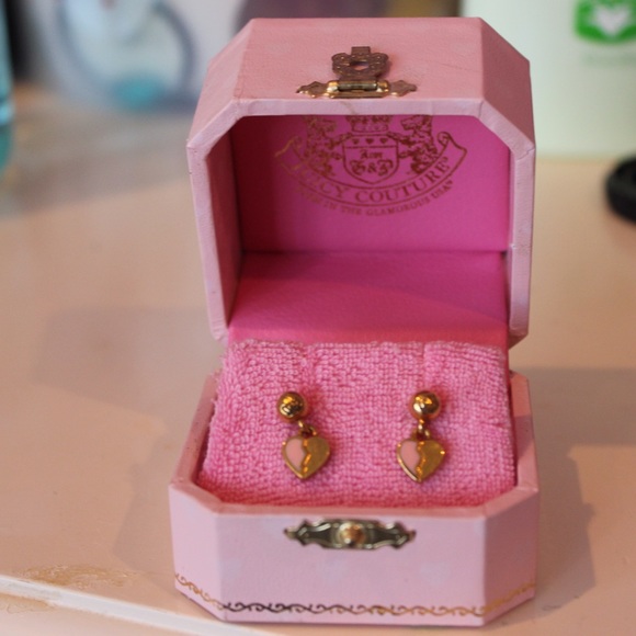 Juicy Couture Jewelry - Juicy Couture Heart Earrings