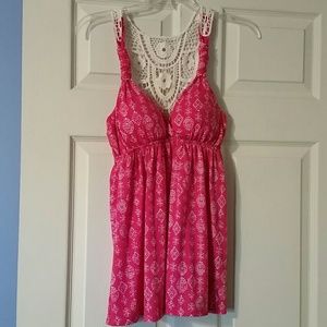 Crochet Back Tank Top