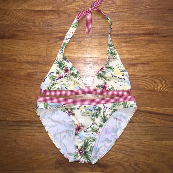 Yellow Floral Bikini