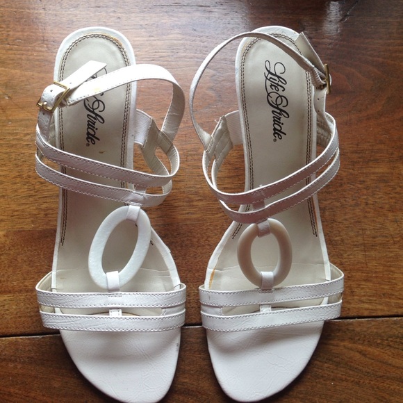 White Heeled Sandles