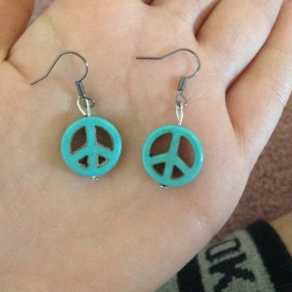 Peace earrings