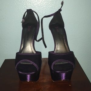 JustFab purple heels