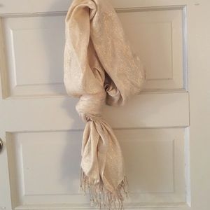 Sparkly gold scarf