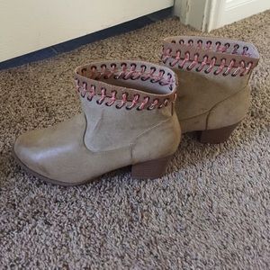 Tan Ankle Booties