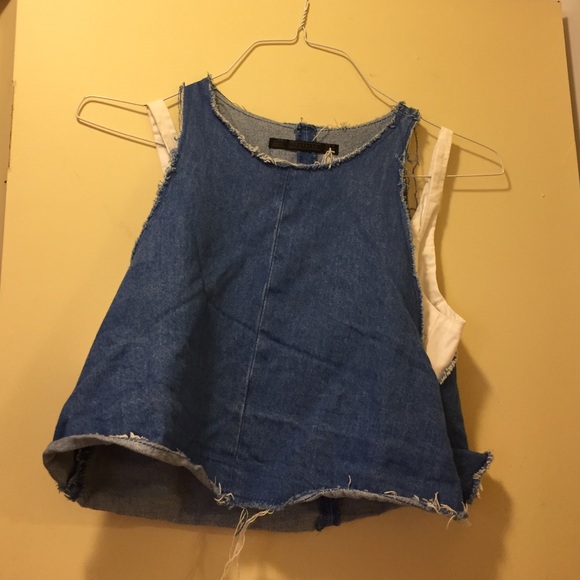 Zara denim bralet