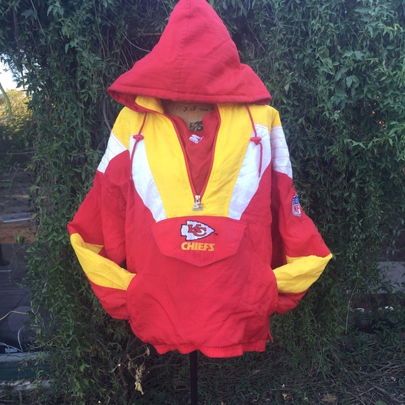 chiefs starter pullover jacket