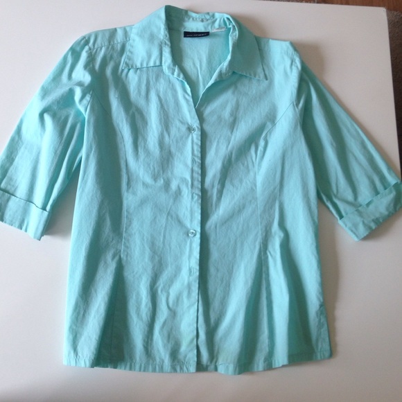 Teal Button Up