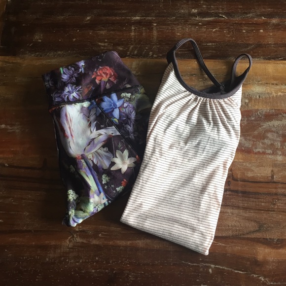 Calia double layer stripe tank