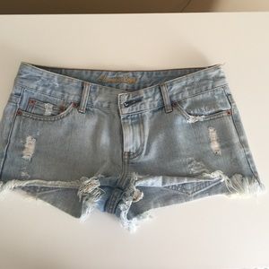 American eagle denim cutoff shorts