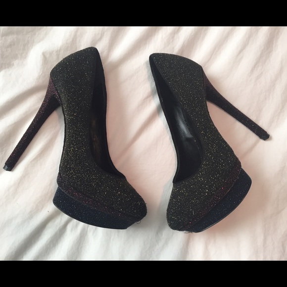 Brian Atwood glitter heels