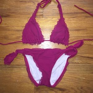 Deep Pink Victoria's Secret Bikini Set