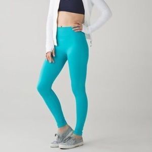 Lululemon Zone in Tight Leggings Peacock Blue
