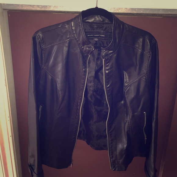 Black Faux Leather Jacket