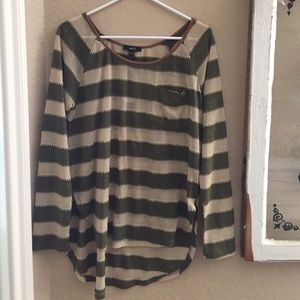 Long sleeve stitched top