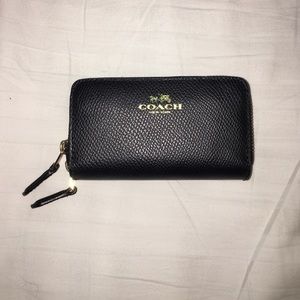 Black small coach wallet