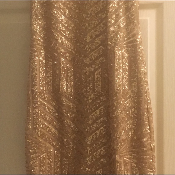 gold sequin dress - Picture 2 of 4