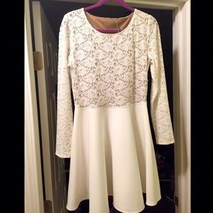White/nude undertone dress