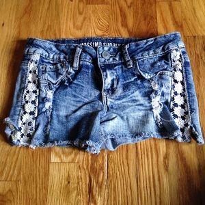 Denim shorts